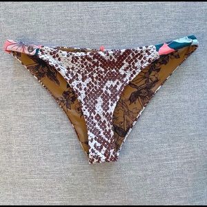 Maaji Reversible Bikini Bottom Snake Print